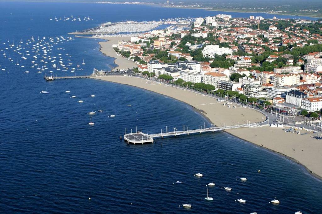 Bel Appt T2 Centre-Ville D'Arcachon Avec Terrasse Et Parking Bagian luar foto